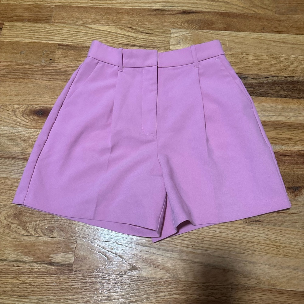 Abercrombie & Fitch Pink High Waist Shorts